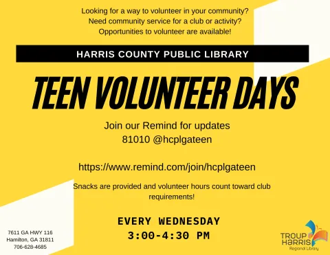 Teen Volunteer days