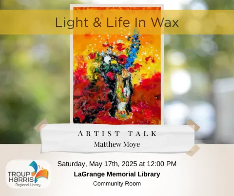 Artist talk with Matthew Moye on May 17th, 2025 at 12pm. 