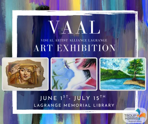 Art Exhibition flyer for Visual Artist Alliance of LaGrange