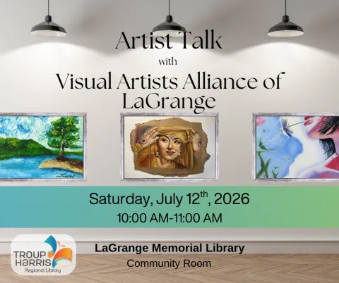 Gallery image, Artist Talk with Visual Artists Alliance of LaGrange, 7/12/26 at 10am