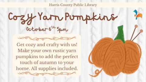 cozy yarn pumpkins