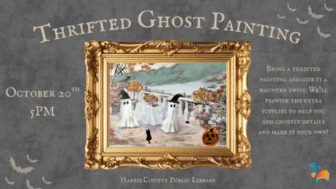 thrifted ghost painting