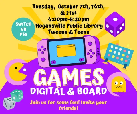 Teen and Tween Digital and Board Games