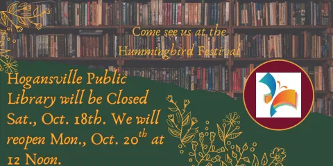Hogansville Public Library will be Closed