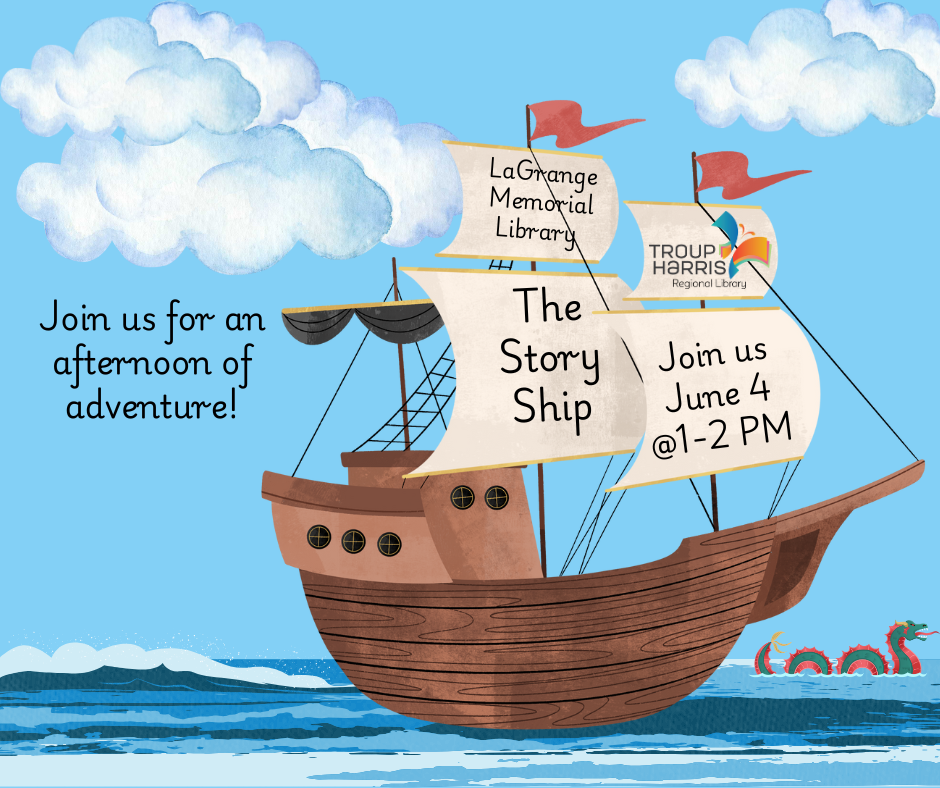 "the story ship: at the lagrange memorial library from 1-2 pm on June 