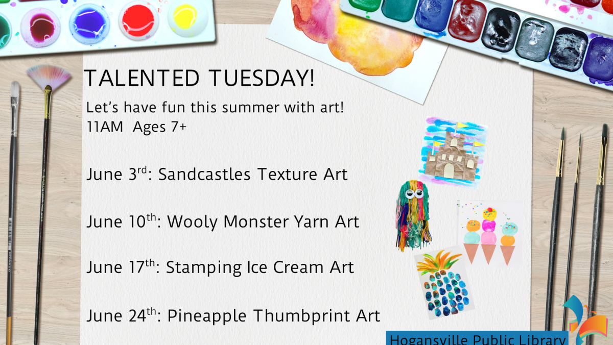 Talented Tuesday - Kids Summer Art Program 