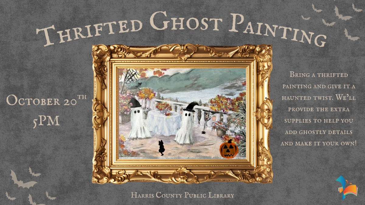 thrifted ghost painting