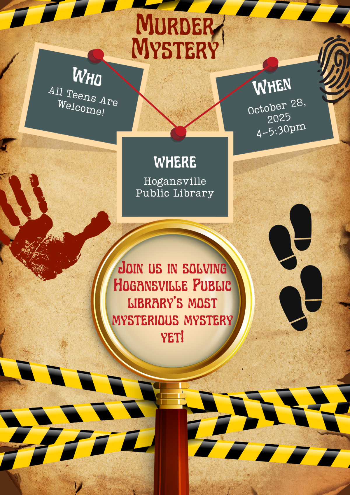 Teen and Tween Murder Mystery Night!