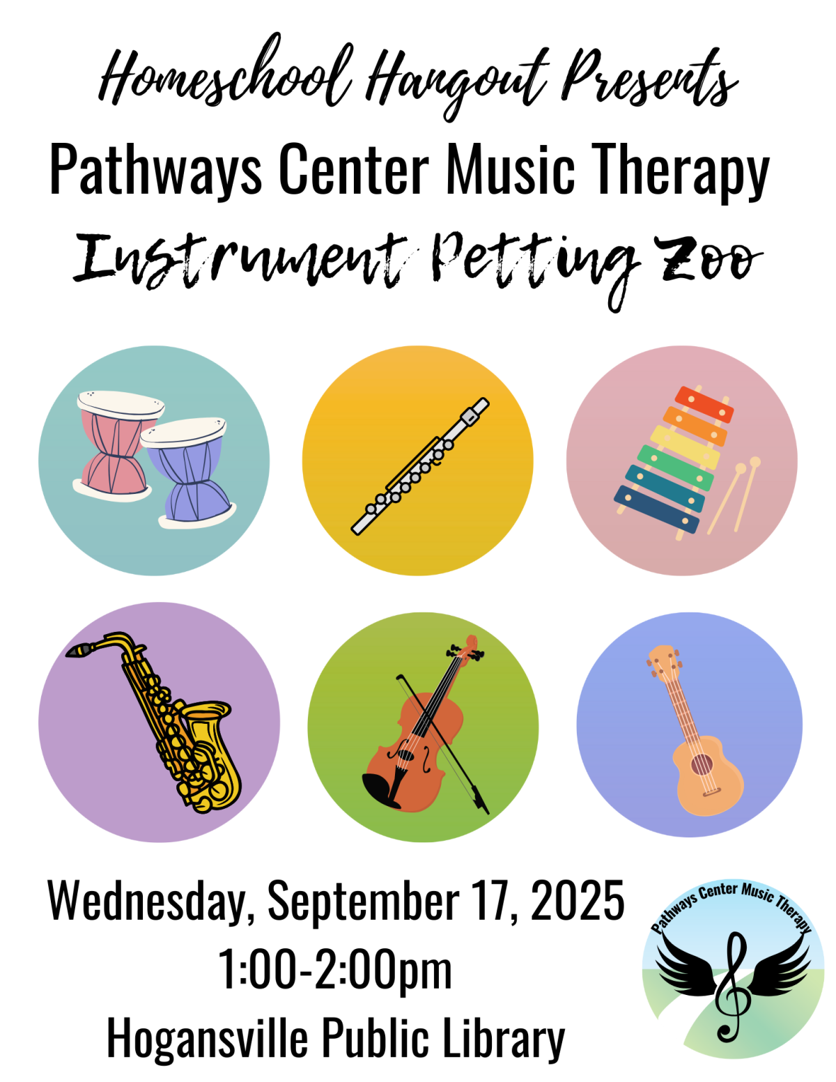 Homeschool Hang Out - Instrument Petting Zoo