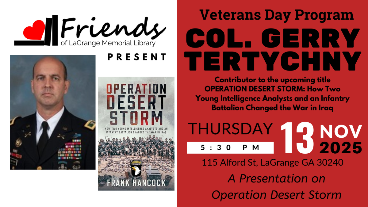 Friends of LaGrange Memorial Library Veterans Day Program